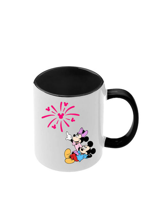 Κούπα Mickey Mouse Μαύρη Λαβή Εσωτερικό
