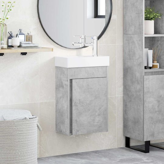 vidaXL Плот със Смесител M40.5xШ22.5xВ62cm Сив