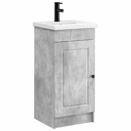 vidaXL Badezimmer Waschtisch-Einheit M42xB40xH84.5cm Grau