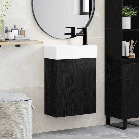vidaXL Баня Маса със Смесител М45.5xД22.5xВ84см Черна