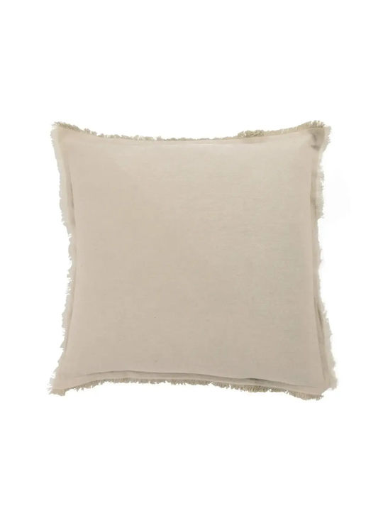 Das Home Sofa Cushion 0302 Made of 100% Cotton Taupe 45x45cm