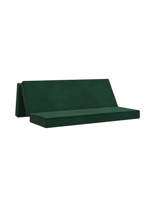 vidaXL Velvet Floor Pillow Green 67x200cm