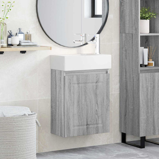 vidaXL Плот с Мивка М45.5xШ22.5xВ84см Сив