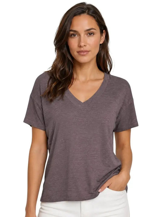 North Sails Γυναικείο T-shirt Grey Gray
