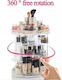 Drehbarer Kosmetikorganisator mit Trennzeichen Transparent 28x22cm