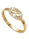 Damentringe mit Zirkon aus Gold 14K