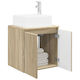 vidaXL Badezimmer Waschtisch-Einheit M53xB35xH63cm Holzschatten Sonoma
