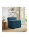 Multifunctional Bean Bag Sofa Blue 200x70cm