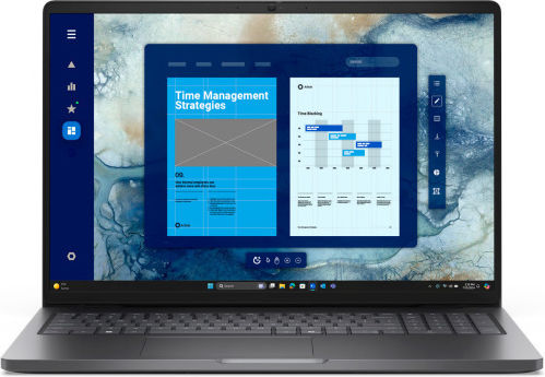 Dell Pro 16 PC16250 16" IPS FHD+ (Nucleu 5-120U/16GB/256GB SSD/Windows 11 Pro) cu Încărcător 65W (Tastatură Engleză SUA)