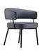 Visitor Chair Symphony in Blue Colour 64x55x77cm