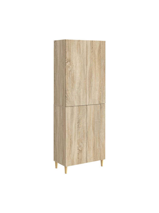 Βιβλιοθήκες Καφέ (2τμχ) 66x34.5x90εκ.