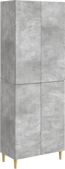 Βιβλιοθήκες Γκρι (2τμχ) 66x34.5x90εκ.