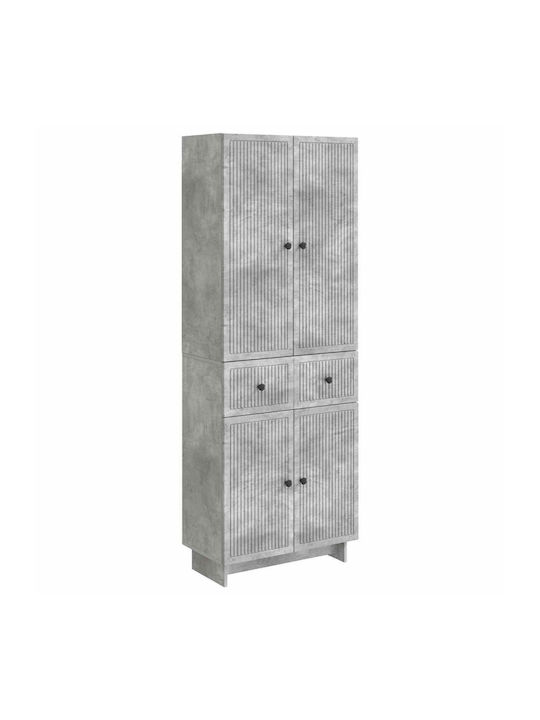 Gray Bookcases (2 Pieces) 66x34.5x90 cm
