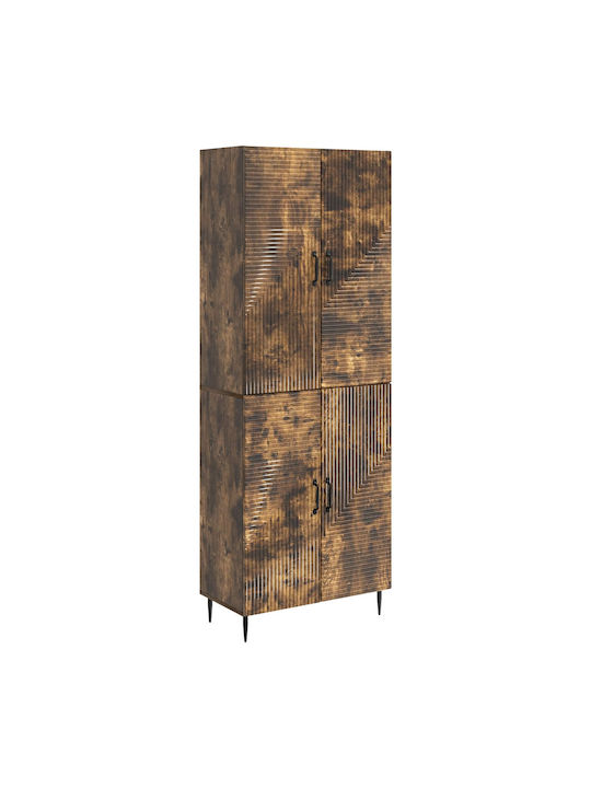 Βιβλιοθήκες Καφέ (2τμχ) 66x34.5x89.5εκ.