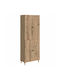Hängeschrank fürs Wohnzimmer aus Spanplatte Braun 66x34,5x90 cm