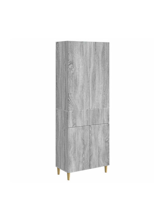 Βιβλιοθήκες Γκρι (2τμχ) 66x34.5x90εκ.