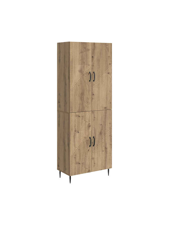 Βιβλιοθήκες Καφέ (2τμχ) 66x34.5x89.5εκ.