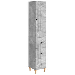 vidaXL Стенна Колона За Баня M33xД34.5xВ90cm Сива