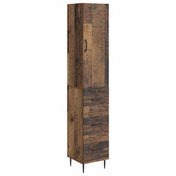 vidaXL Στήλη Μπάνιου Τοίχου Μ33xΒ34.5xΥ90cm Καφέ