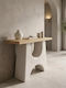 Marila Wooden Console Natural-Ecru L100xW38xH80cm