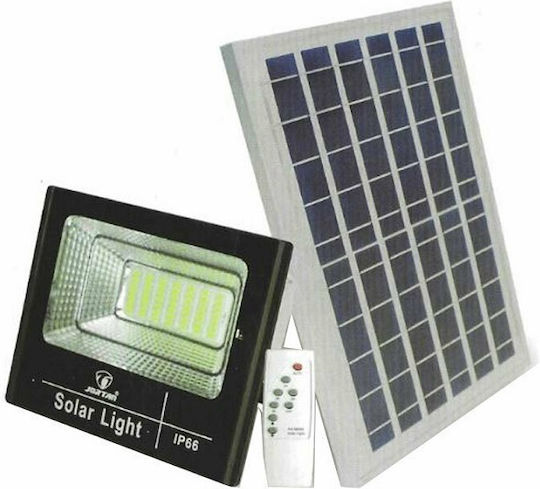 Jortan Στεγανός Ηλιακός Προβολέας LED 150W Ψυχρό Λευκό 6500K με Φωτοκύτταρο και Τηλεχειριστήριο IP66