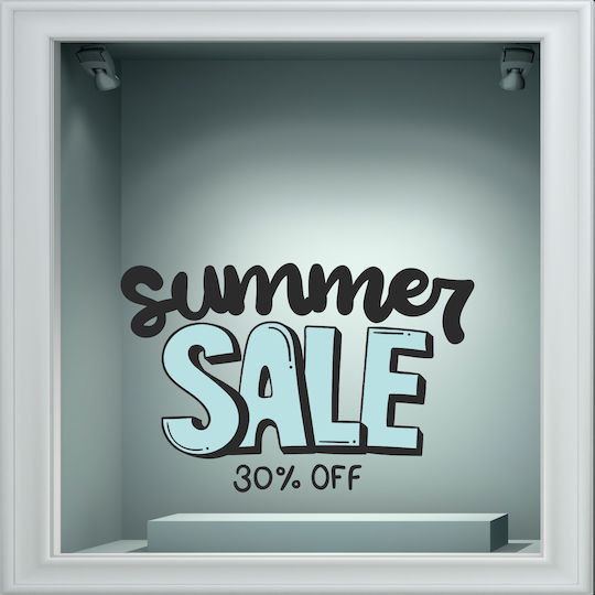Αυτοκόλλητο Εκπτώσεων - Summer Sale 123 - 120cm X 78cm