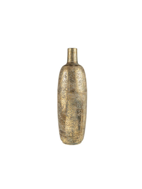 Metallic Floor Vase Gold Antique 19x19x60.5cm