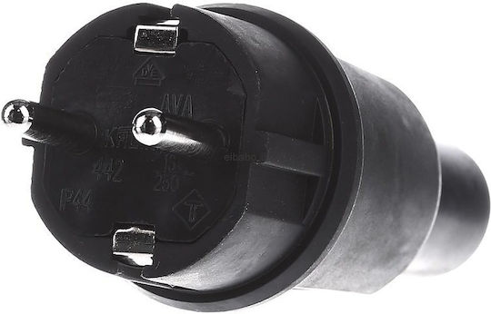 Priză Bachmann Vollgummistecker Neagră Tip 442