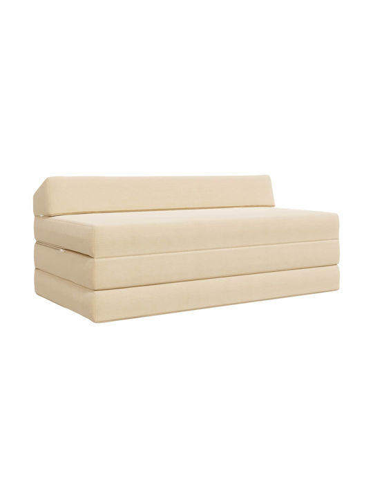 Multifunctional Bean Bag Sofa Cream 120x60x49cm