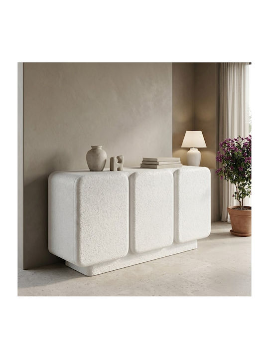 Bufet Kooldio Din Lemn Alb 120x37.5x69cm