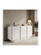 Bufet Kooldio Din Lemn Alb 120x37.5x69cm