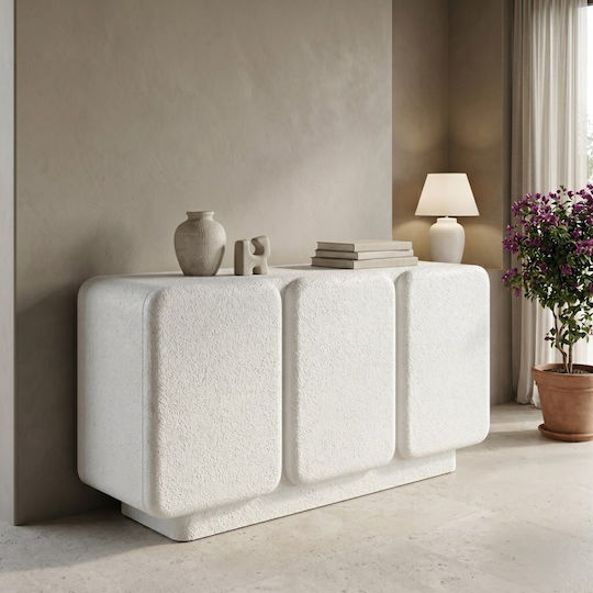 Bufet Kooldio Din Lemn Alb 120x37.5x69cm