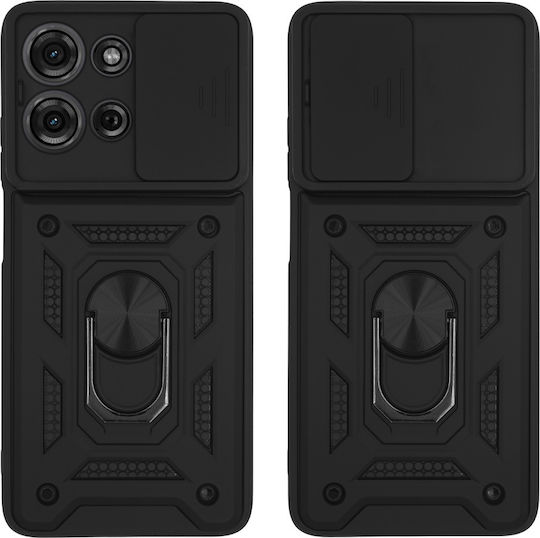 Θήκη Ring Armor Campro Sonique Motorola Moto G75 5g Μαύρο