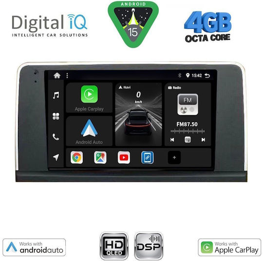Digital IQ Ηχοσύστημα Αυτοκινήτου για BMW X5 (E70) / X6 (E71) 2009-2013 (Bluetooth/USB/WiFi/GPS/Apple-Carplay/Android-Auto) με Οθόνη Αφής 9"