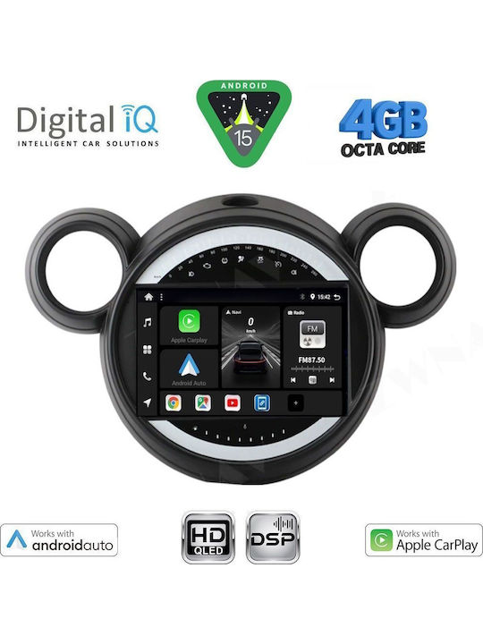 Digital IQ Auto-Audiosystem Für Mini Countryman Paceman 2010-2016 Bluetooth USB Eingebautes Wi-Fi GPS Apple CarPlay Android Auto Mit 9 Zoll Touchscreen