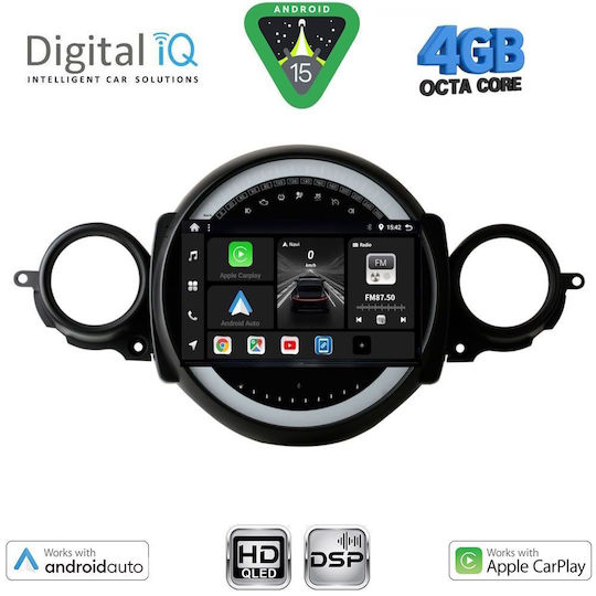Digital IQ Ηχοσύστημα Αυτοκινήτου για Mini Cooper / Clubman 2011-2013 (Bluetooth/USB/WiFi/GPS/Apple-Carplay/Android-Auto) με Οθόνη Αφής 9"
