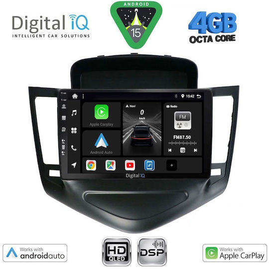 Digital IQ Ηχοσύστημα Αυτοκινήτου για Chevrolet Cruze 2008-2012 (Bluetooth/USB/WiFi/GPS/Apple-Carplay/Android-Auto) με Οθόνη Αφής 9"