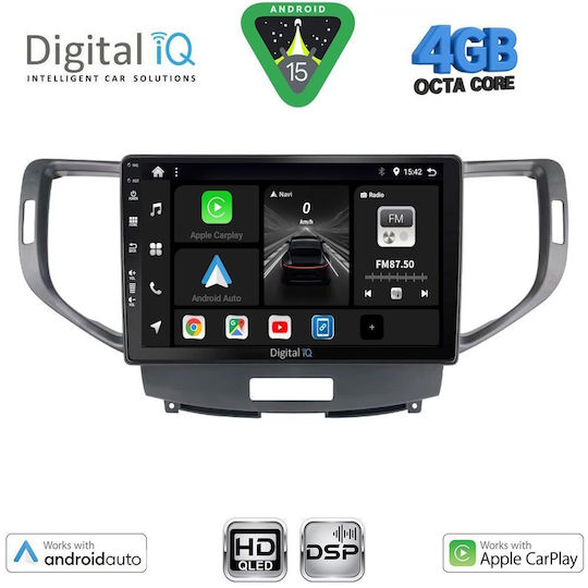 Digital IQ Ηχοσύστημα Αυτοκινήτου για Honda Accord 2008-2013 (Bluetooth/USB/WiFi/GPS/Apple-Carplay/Android-Auto) με Οθόνη Αφής 9"