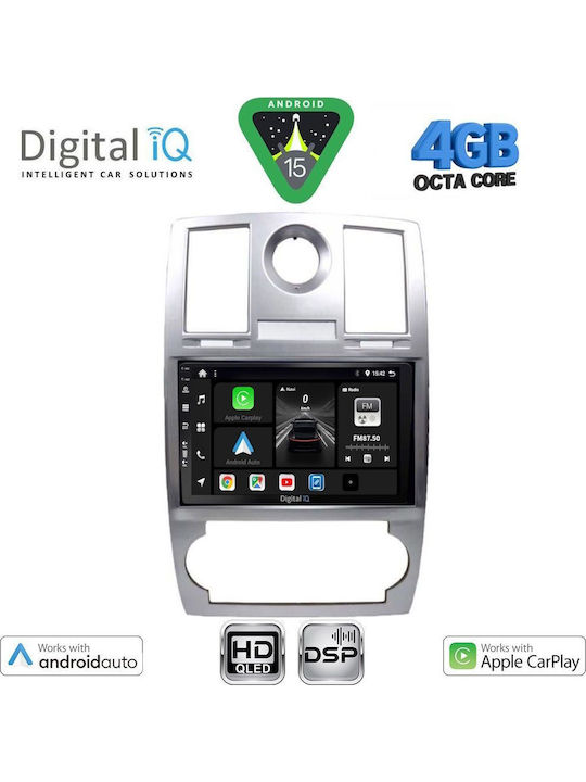 Digital IQ Car Audio System Chrysler 300C 2005-2010 Bluetooth USB WiFi GPS Apple CarPlay Android Auto with 9" Touch Screen