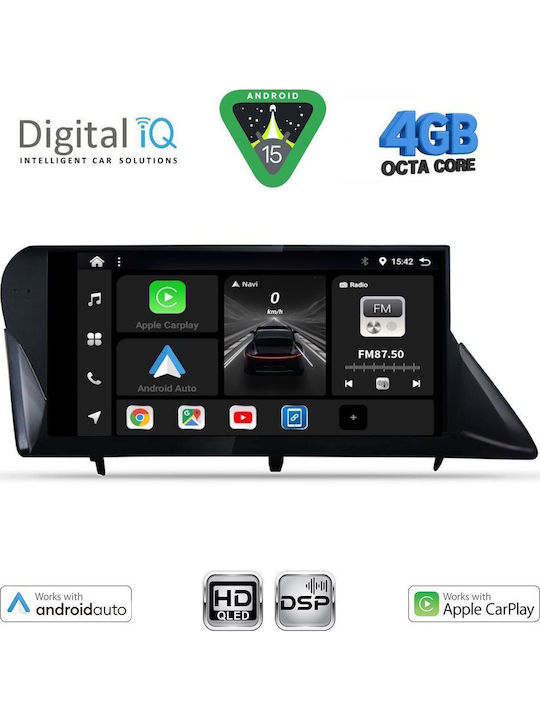 Digital IQ Car Audio System for Lexus RX 2009-2014 Bluetooth USB WiFi GPS Apple CarPlay Android Auto with 9" Touch Screen