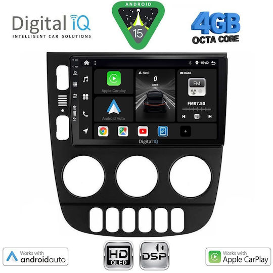 Digital IQ Car Audio System for Mercedes-Benz ML 2002-2005 Bluetooth USB WiFi GPS Apple CarPlay Android Auto with 9" Touch Screen
