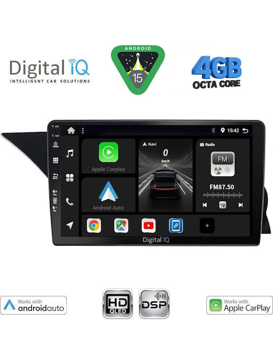 Digital IQ Car Audio System for Mercedes-Benz GLK 2013-2017 Bluetooth USB WiFi GPS Apple CarPlay Android Auto with 9" Touch Screen