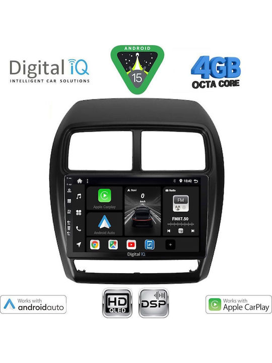 Digital IQ Car Audio System for Mitsubishi Asx 2020-2023 (Bluetooth/USB/WiFi/GPS/Apple CarPlay/Android Auto) with 9" Touch Screen