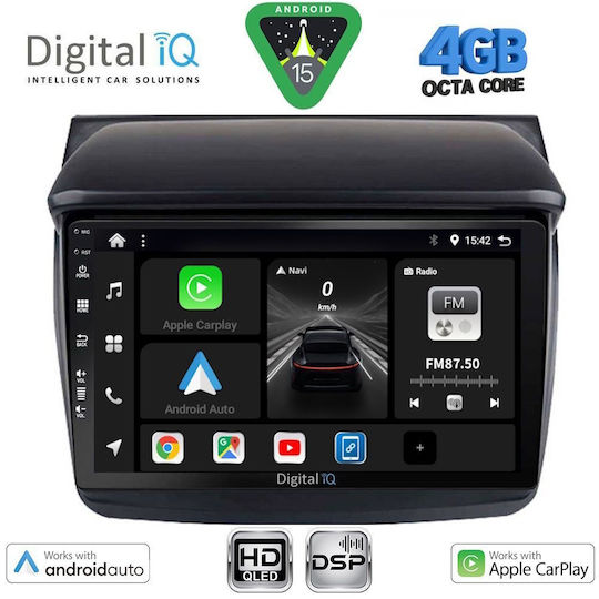 Digital IQ Ηχοσύστημα Αυτοκινήτου για Mitsubishi L200 2006-2015 (Bluetooth/USB/WiFi/GPS/Apple-Carplay/Android-Auto) με Οθόνη Αφής 9"
