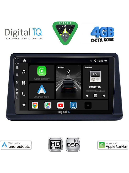 Digital IQ Car Audio System for Mitsubishi Pajero 1999-2006 Bluetooth USB WiFi GPS Apple CarPlay Android Auto with 9" Touch Screen