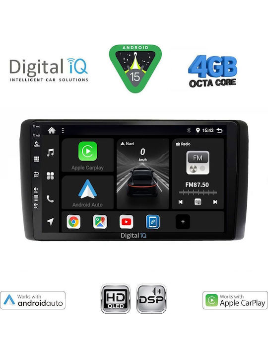 Digital IQ Car Audio System for Nissan Leaf 2009-2017 Bluetooth USB WiFi GPS Apple CarPlay Android Auto with 9" Touch Screen