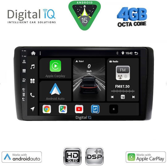 Digital IQ Ηχοσύστημα Αυτοκινήτου για Nissan Leaf 2009-2017 (Bluetooth/USB/WiFi/GPS/Apple-Carplay/Android-Auto) με Οθόνη Αφής 9"