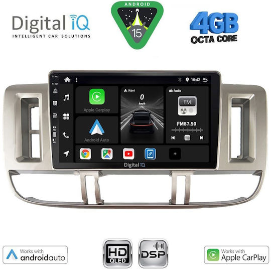 Digital IQ Ηχοσύστημα Αυτοκινήτου για Nissan X-Trail 2000-2004 (Bluetooth/USB/WiFi/GPS/Apple-Carplay/Android-Auto) με Οθόνη Αφής 9"