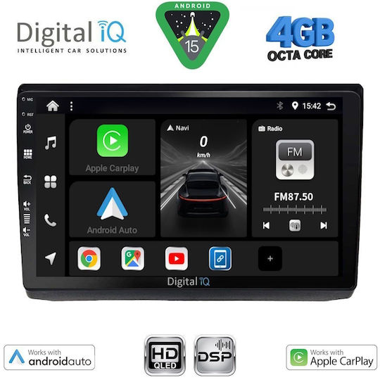 Digital IQ Car Audio System for Opel Vivaro Renault Trafic Nissan Primastar 2004-2015 (Bluetooth/USB/WiFi/GPS/Apple CarPlay/Android Auto) with 10" Touch Screen