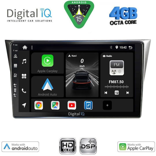 Digital IQ Ηχοσύστημα Αυτοκινήτου για Subaru Impreza 2002-2008 (Bluetooth/USB/WiFi/GPS/Apple-Carplay/Android-Auto) με Οθόνη Αφής 9"